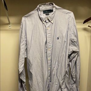 **3/$30** mens blue button down. 16.5 34/35